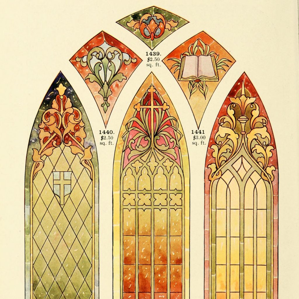 Art Nouveau Stained Glass DVD | Public Domain Image Library