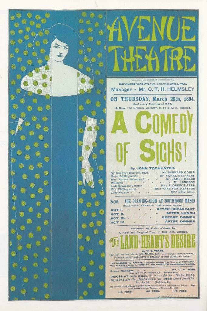 Beardsley, Aubrey (1872-1898) – Avenue Theatre 1894 – Comedy of Sighs