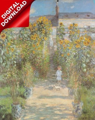 Monet, Claude (1840-1926) - Artist's garden at Vétheuil 1880