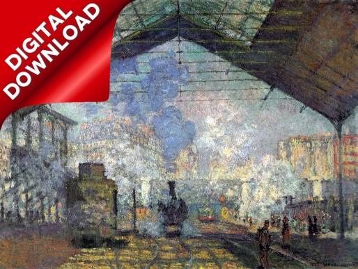 Monet, Claude (1840-1926) - La Gare St. Lazare 1877