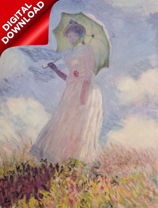 Monet, Claude (1840-1926) - Lady with parasol 1886