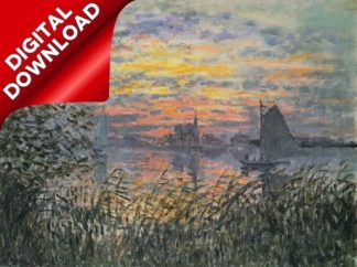 Monet, Claude (1840-1926) - Marine View, sunset 1874