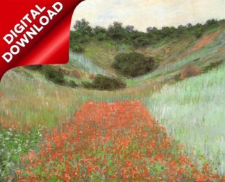 Monet, Claude (1840-1926) - Poppy field near Giverny 1885