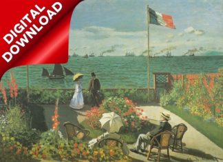 Monet, Claude (1840-1926) - Terrace at Sainte-Adresse 1867