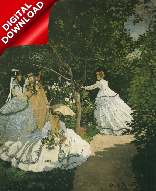 Monet, Claude (1840-1926) - Women in the Garden 1866